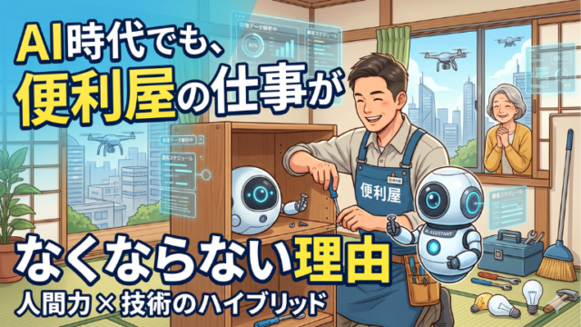 AI時代でも、便利屋の仕事がなくならない理由