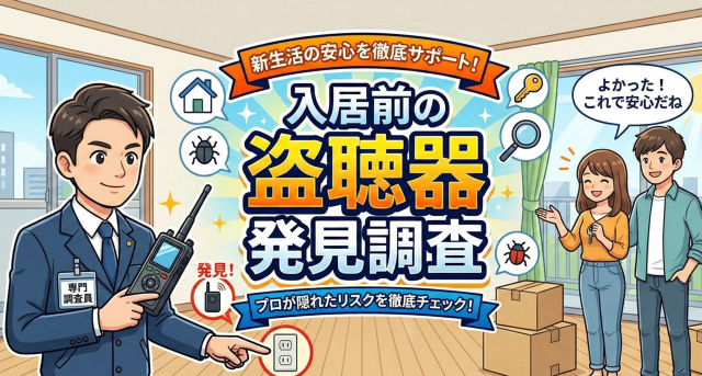 盗聴器発見調査(入居前)